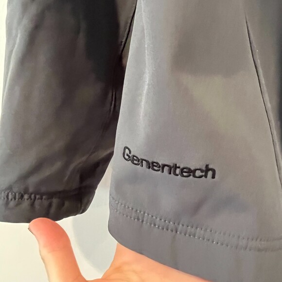 Landway Grey Soft Shell Coat Full Zip CHK1 Genentech Outdoors Outerwear - Picture 7 of 7